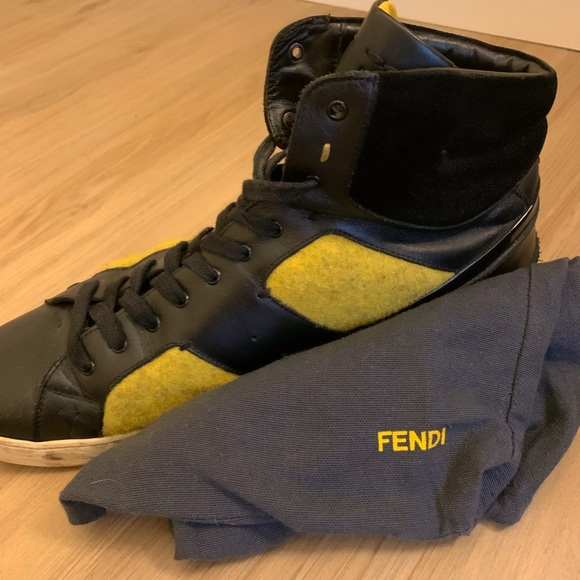 Fendi High Top Sneakers - Picture 3 of 8